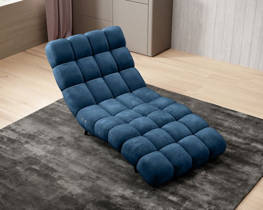 Fotoliu sezlong relaxare rotativ, tapitat, cu mecanism electric Relax, Gatiola 80, l80xA166xH87 cm