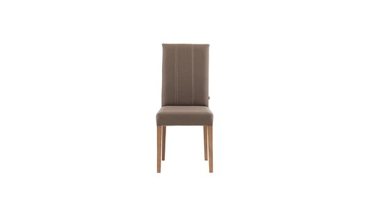 Scaun tapitat cu stofa, Clara Grej, l42xA45xH96 cm
