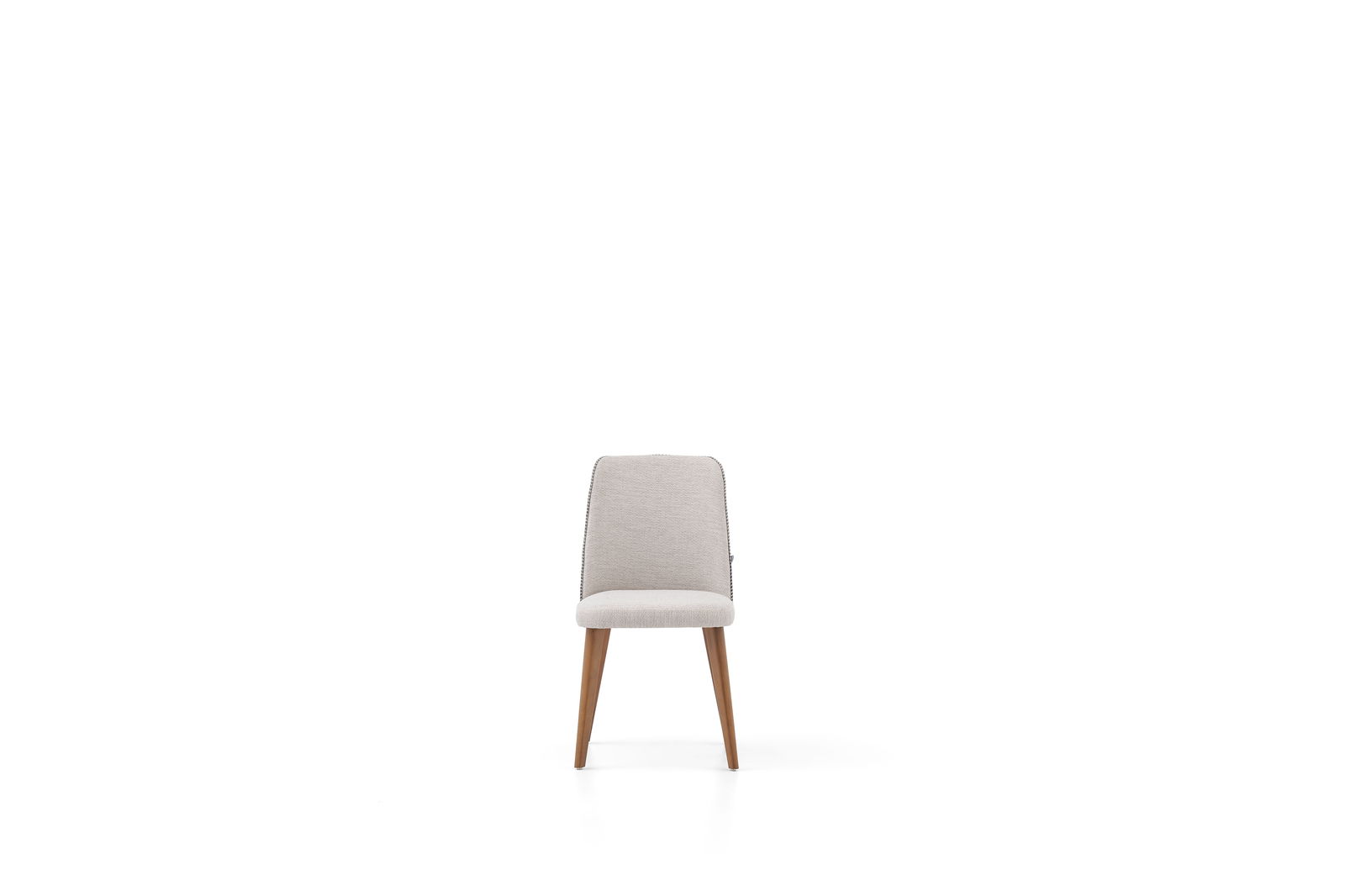 Scaun tapitat cu stofa, Nova Grej, l49,5xA66xH89,5 cm