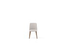 Scaun tapitat cu stofa, Nova Grej, l49,5xA66xH89,5 cm