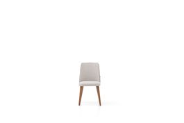 Scaun tapitat cu stofa, Nova Grej, l49,5xA66xH89,5 cm