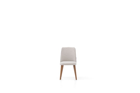 Scaun tapitat cu stofa, Nova Grej, l49,5xA66xH89,5 cm
