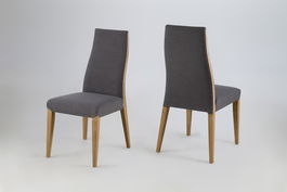 Set 2 scaune tapitate Bianca Grey