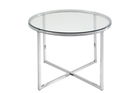 Masuta din sticla Cross Round, Ø55xh45 cm