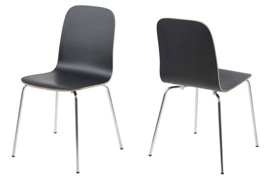 Set 4 scaune metalice Bjoorn Black