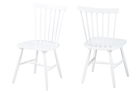 Set 2 scaune din lemn Riano Dining White