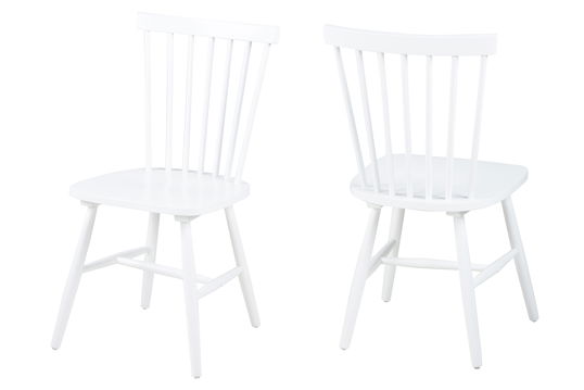 Set 2 scaune din lemn Riano Dining White