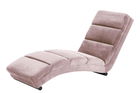 Fotoliu sezlong relaxare, tapitat cu stofa Slinky Velvet Roz Inchis, l60xA170xH82 cm