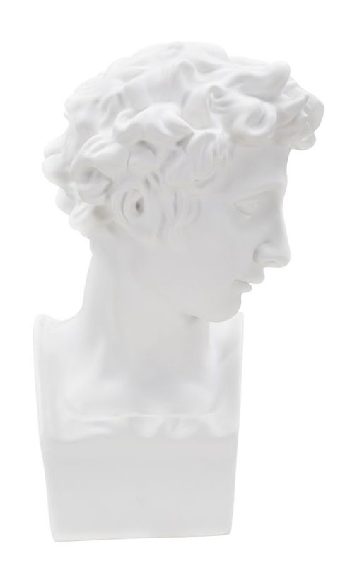 Decoratiune din polirasina Young Roman Alb, L20xl17,5xH30 cm