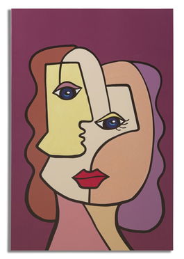 Tablou Canvas Faces New -B- Multicolor, 60 x 90 cm