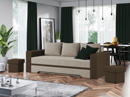 Canapea Trend Crem / Maro