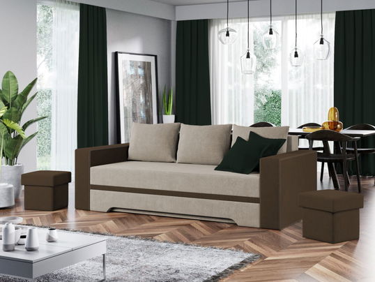 Canapea Trend Crem / Maro