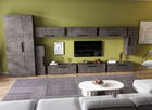 Living Pati 139 - Mobila Sufragerie Gri Beton