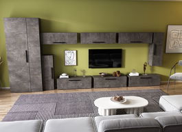 Living Pati 139 - Mobila Sufragerie Gri Beton