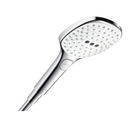 Para dus Hansgrohe Raindance Select E120 cu 3 jeturi, culoare alb-crom