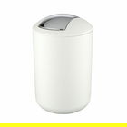 Cos de gunoi cu capac batant, Wenko Brasil, alb, 6.5 L