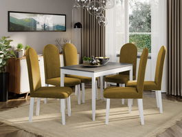 Set Masa + 6 Scaune Grand Mustar