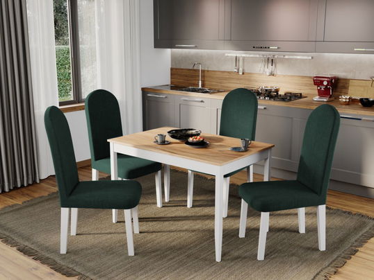 Set Masa + 4 Scaune Grand Verde