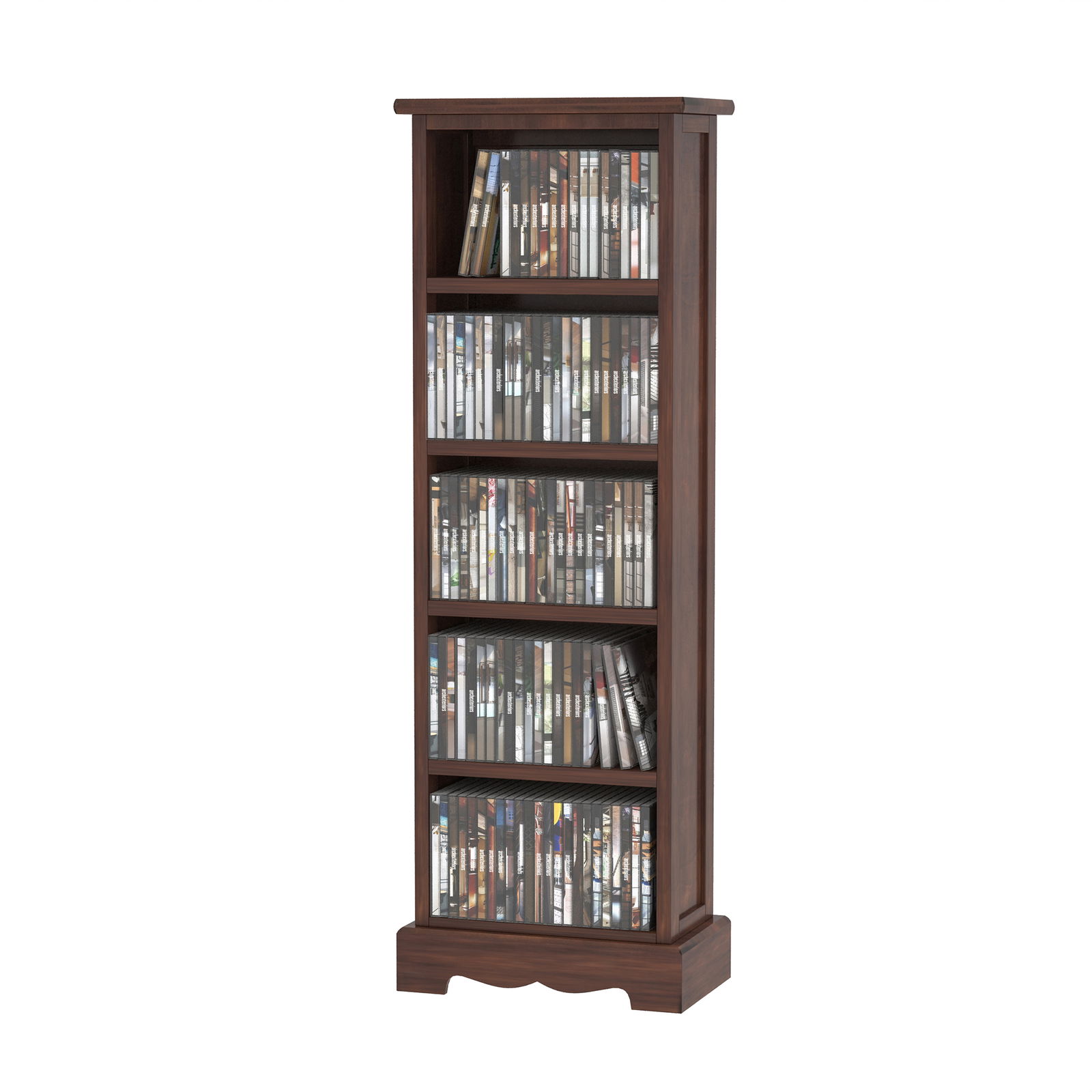 HomCom Mobila 5 Rafturi in Lemn, Maro, 30x17x90cm