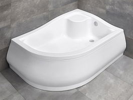 Cadita dus semirotunda inalta Radaway Korfu E, 1200 x 900 mm