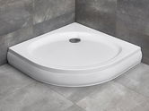 Cadita dus semirotunda Radaway Patmos A,800x800 mm,panou inclus