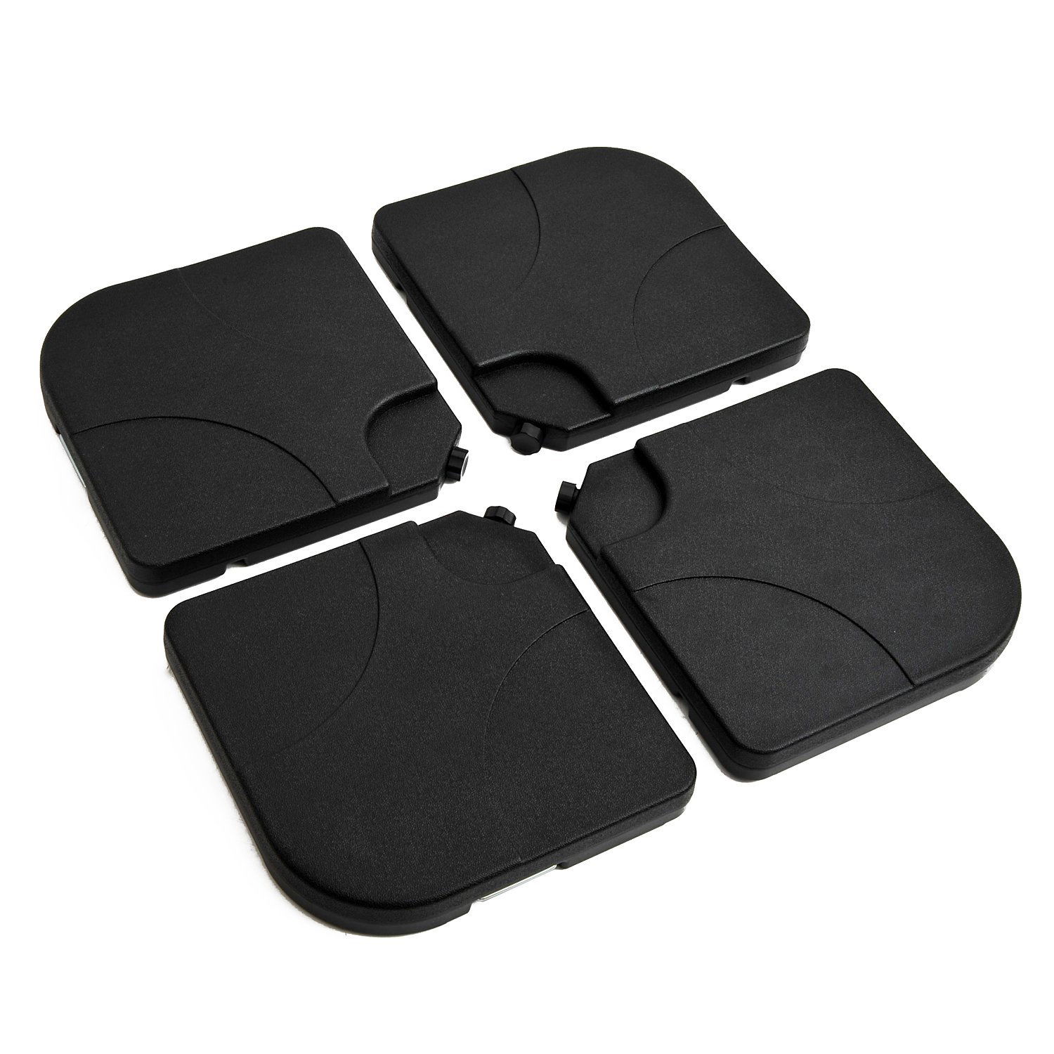 Outsunny  Set 4buc Baza pentru Umbrela de Gradina in Plastic 50 × 50 × 7.5cm