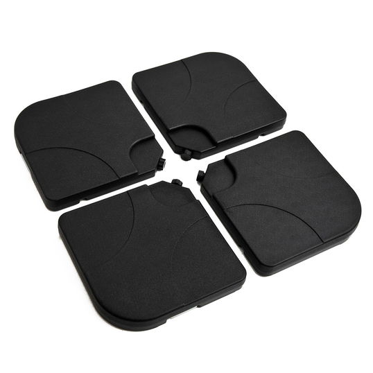 Outsunny  Set 4buc Baza pentru Umbrela de Gradina in Plastic 50 × 50 × 7.5cm