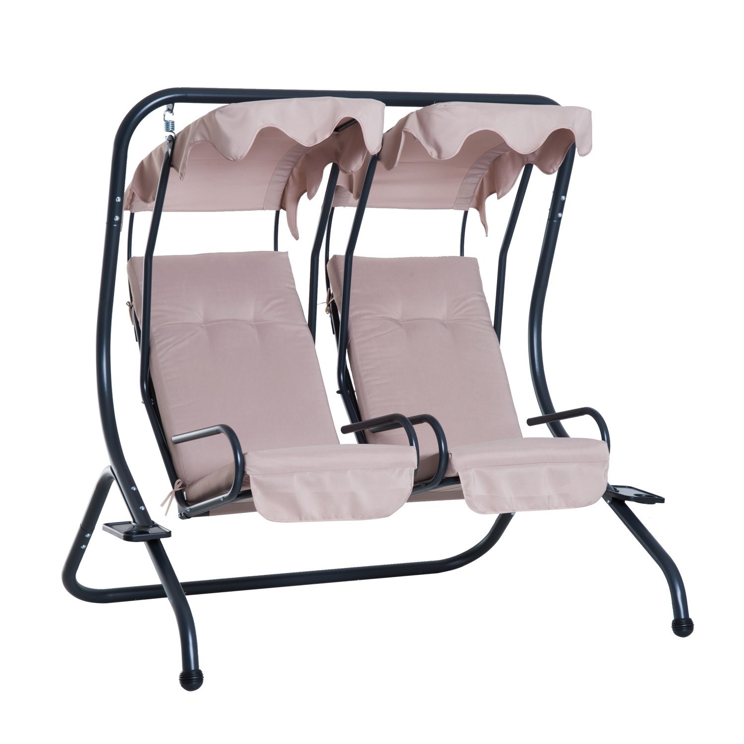 Outsunny leagan de gradina 2 locuri, 170×136 × 170cm, bej | Aosom Ro