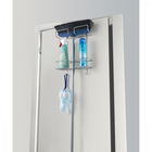 Suport suspendabil pentru obiecte de curatenie Broomy, Metaltex, 30x12x46 cm, metal/invelis de polytherm, argintiu