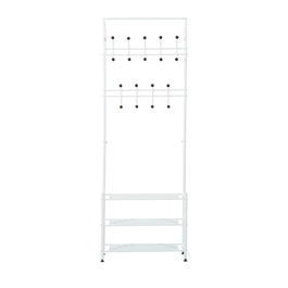 HomCom cuier de tip cadru, din otel 67x31.5x185cm, alb | AOSOM RO