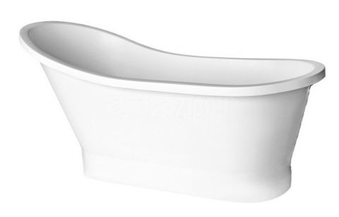 Cada freestanding Besco Gloria 160x68 cm cu sifon click-clack culoare alb