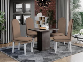 Set Masa Smart Wenghe + 4 Scaune Nero Orion 3