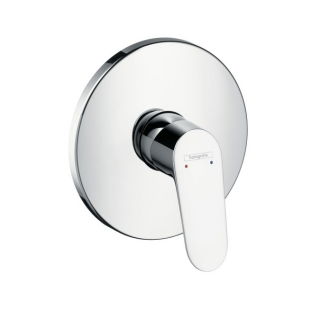 Baterie dus monocomanda Hansgrohe Focus incastrata, corp exterior