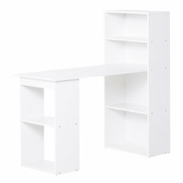 HomCom birou modern cu biblioteca 120x55x120cm | AOSOM RO