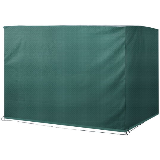 Outsunny Prelata de Acoperit pentru Mobilier de Extern Impermeabil Anti Mucegai cu Fixaj in PE, Verde,215x155x150cm