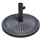 Outsunny Baza pentru Umbrela de Soare Diametru 3,8-4,8cm Desen Floral cu Manivela Greutate 15kg de Gradina Rasina 49x32cm 