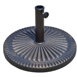 Outsunny Baza pentru Umbrela de Soare Diametru 3,8-4,8cm Desen Floral cu Manivela Greutate 15kg de Gradina Rasina 49x32cm 