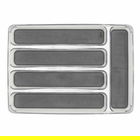 Suport organizare tacamuri cu 5 compartimente, Simple, Wenko, 23 x 32.5 cm, plastic/thermoplastic, gri