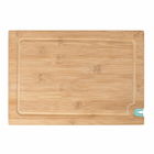 Tocator cu dispozitiv de ascutit cutite, Wenko, 33 x 23 cm, bambus, natur