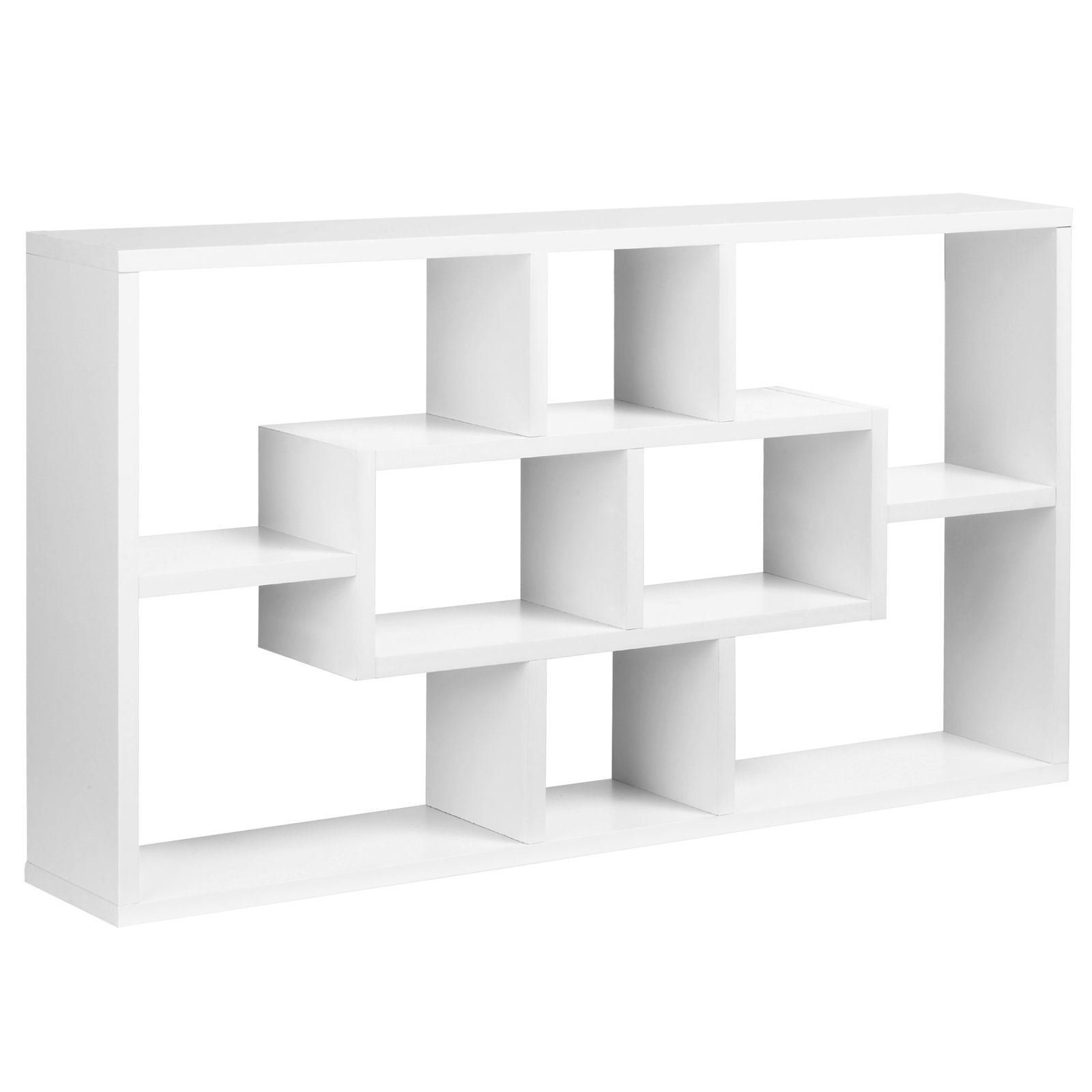 HomCom biblioteca cu rafturi, pentru perete 85x47.5x14.5cm | AOSOM RO