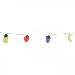 Ghirlanda cu 10 Led-uri Party Fruits, 43 cm, polipropilena, multicolore