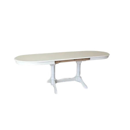 MASA LIDER 39 PENTRU 6 PERSOANE, ALB 130/160/76 /78 h
