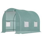 Outsunny sera de gradina din PE, pentru plante, legume, fructe, protectia plantelor 250x200x200cm, verde | AOSOM RO