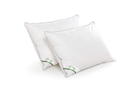 Set 2 perne Green Future sleep puf si pana de gasca, bumbac 100%, 50x70 cm