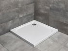 Cadita dus patrata Radaway Delos C, 100X100X5,5 cm, acrilica