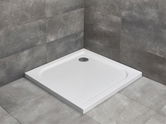 Cadita dus patrata Radaway Delos C, 100X100X5,5 cm, acrilica