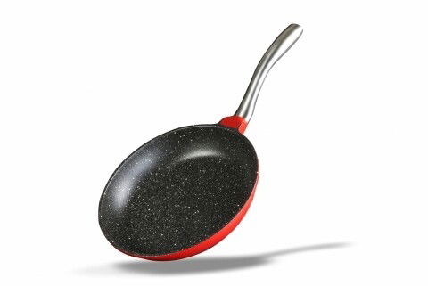 Tigaie Home Chef, Heinner Home, 24 x 4.5 cm, aluminiu turnat, negru/rosu