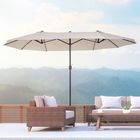 Umbrela de Gradina Impermeabila si Anti-UV Bej, 460x270x240cm, Outsunny | Aosom Ro