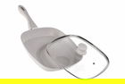 Tigaie grill + capac Mozaik, Heinner Home, 28 x 4 cm, aluminiu, bej