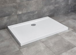 Cadita dus dreptunghiulara Radaway Doros D, 120X100X5 cm, acrilica